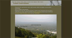 Desktop Screenshot of cobblecreekestates.com